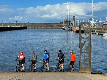 Coast to Coast cycle start photo opportunity 