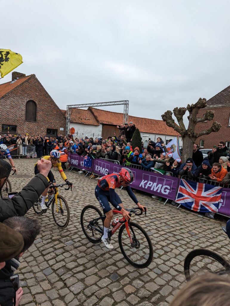Watching the Pros ride Flanders.
